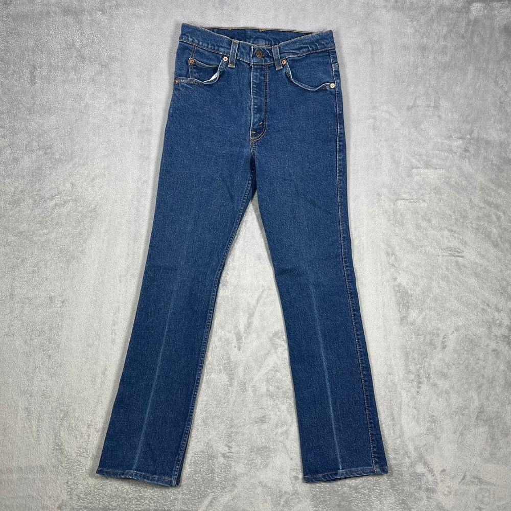 Levi's 517 Jeans Mens 30x32(26x29) Blue Bootcut USA Vintage 90s orange tab